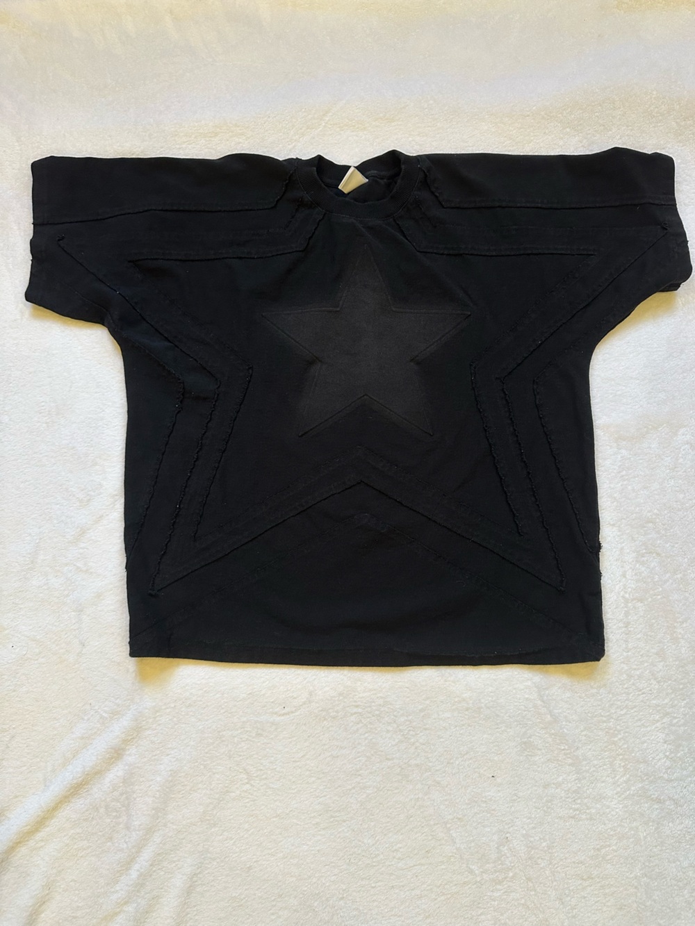 Bad Son Men's Black Short-Sleeve Tee with Star Motif